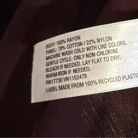 Mossimo Ladies Medium Boho Lace pullover Burgundy Blouse - Picture 3 of 14